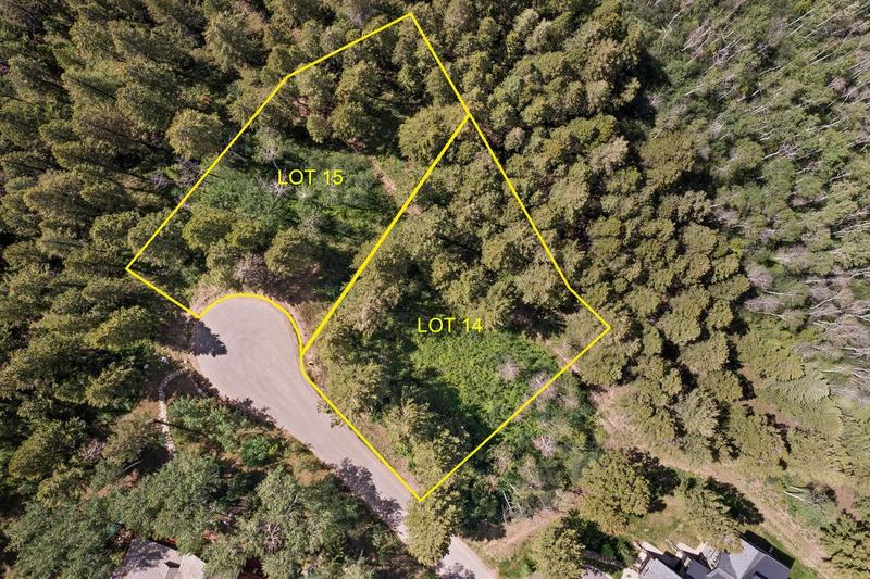 Lot boundaries for both homesites from above