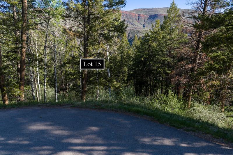 Lot 15 with red rock bluff views